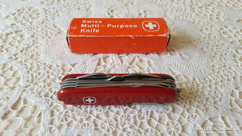 "Eredeti"multifunkciós svájci bicska,dobozában