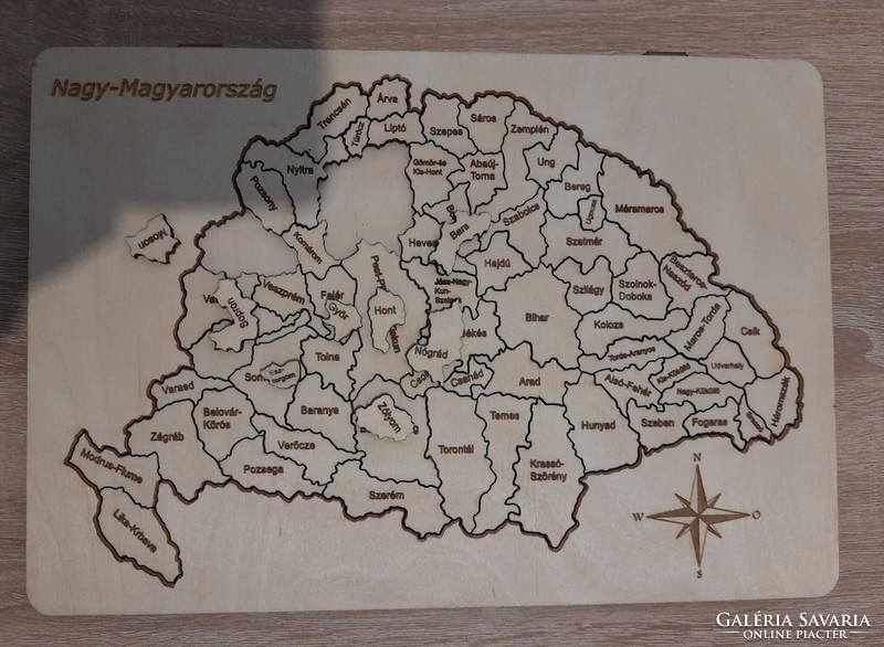 Great Hungary wooden puzzle