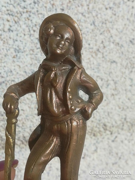 Bronz rokokó figura