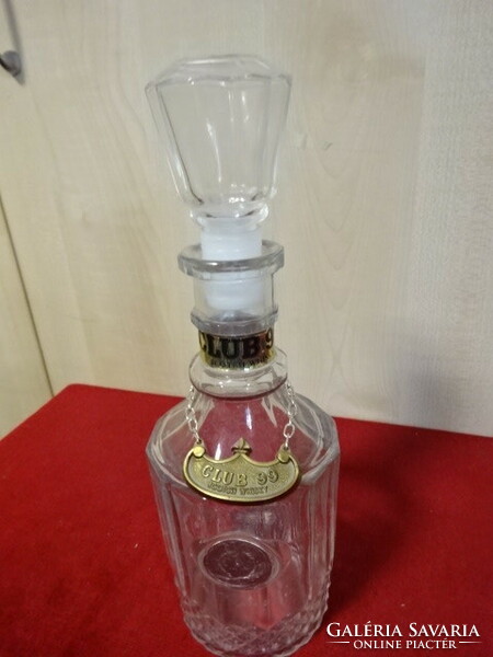 Club 99 whiskey bottle, total height 27 cm. Jokai.