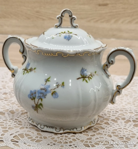 Zsolnay peach blossom pattern sugar bowl, tea