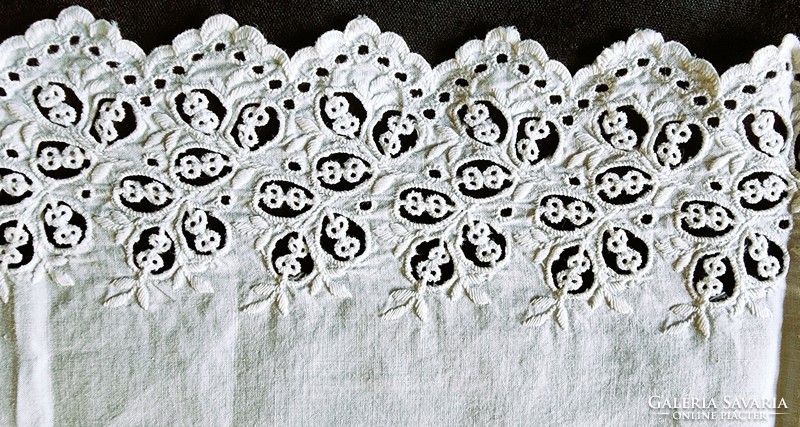 Turn of the century hem lace for baby clothes madeira embroidered embroidery aprolac needlework