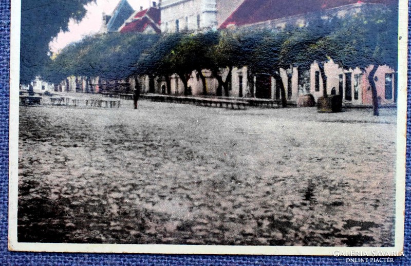 Sombor - Catholic church, marketplace postcard sombor returned damaged with seal 1941