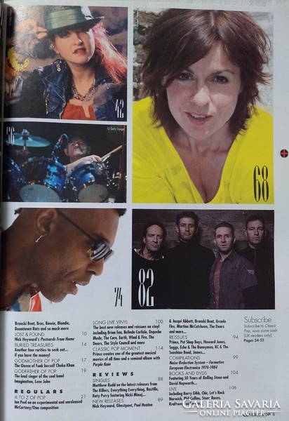 Classic Pop magazin 17/8 Ultravox Nick Heyward Cyndi Lauper Art Noise Woodmansey Loiuse Jesus Jones