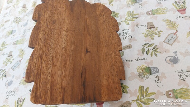 (K) Fából faragott indiánfej falidísz 23x20 cm