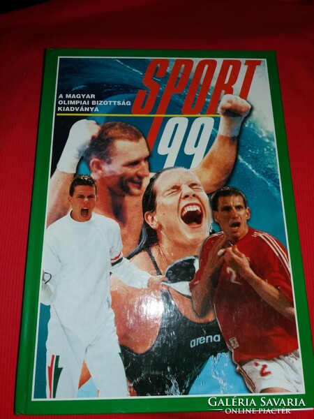 The sports yearbook 1999 is a large-based thick book with lots of photos in good condition