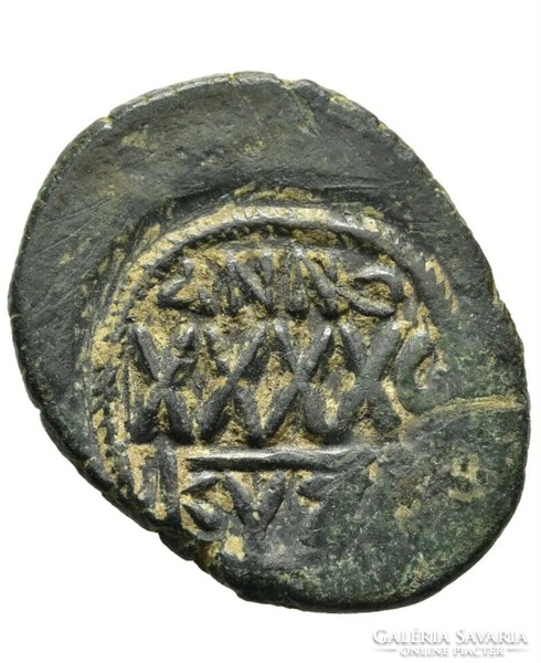 Byzantium phocas 602-610 follis, Byzantine empire nicomedia, excellent