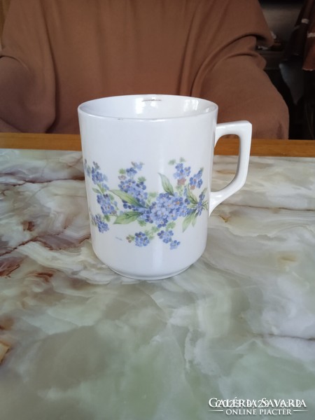 Zsolnay forget-me-not mug