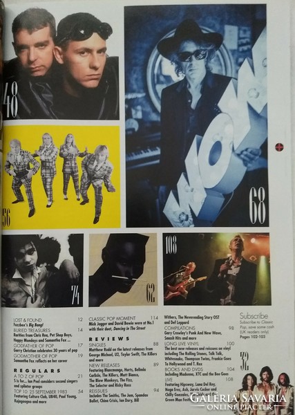 Classic Pop magazin 17/10 Bee Gees Gary Numan Thomas Dolby Pet Shop Boys Waterboys Bucks Fizz Verve