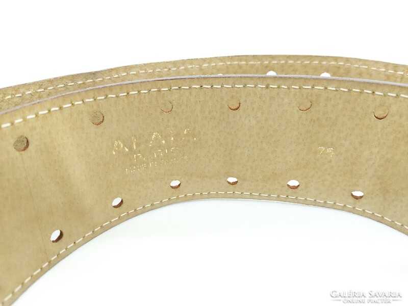 Beautiful vintage alaïa leather belt, alaïa vintage leather belt -beautiful craftsmanship
