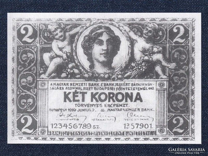 Hungary two kroner 1919 fantasy banknote (id64682)