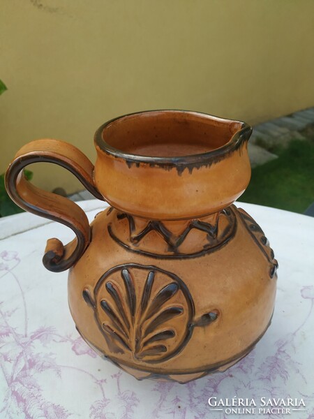 Olasz, kézzel készült kerámia váza, kancsó eladó! 22 cm