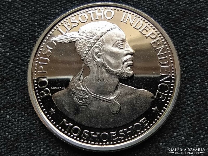 Lesotho II. Moshoeshoe király (1966-1990, 1995-1996) .900 ezüst 20 licente 1966 PP (id65015)