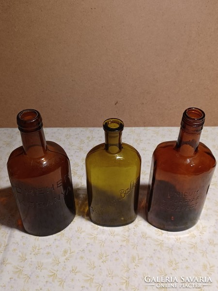 Dreher quarry, syrup bottle and unicum liqueur factory Budapest bottles, pcs/price