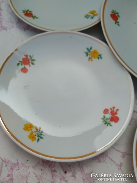 Zsolnay small floral cake set for sale!