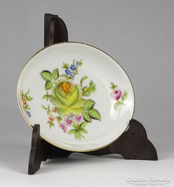 1O717 rose-decorated Herend porcelain ashtray bowl