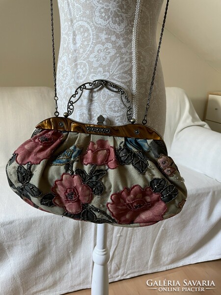 Very nice embroidered reticule, women's bag, with many nice details