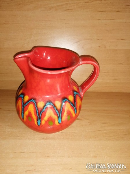 Industrial artist ceramic jug 13 cm high (22/d)