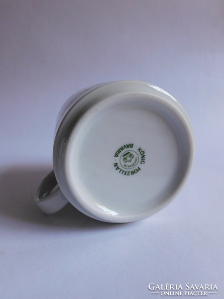 König porcelain Bavarian children's mug with vintage decor