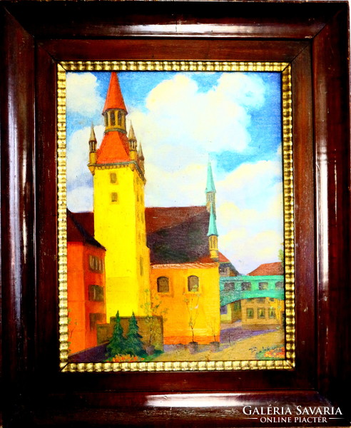 Európahírű Pechán József: Régi Városháza, München 1893 körül - műveit milliókért árulják