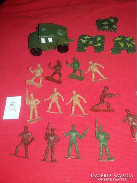 Retro stationery bazaar plastic toy soldier soldiers package in one according to pictures 8