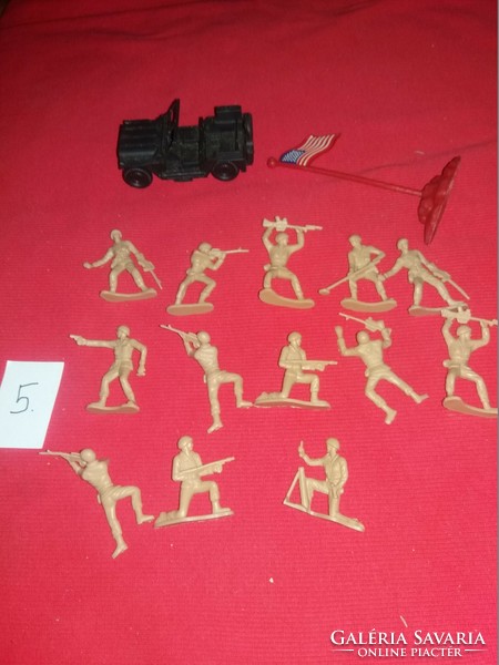 Retro stationery bazaar plastic toy soldier soldiers package in one pictures 5