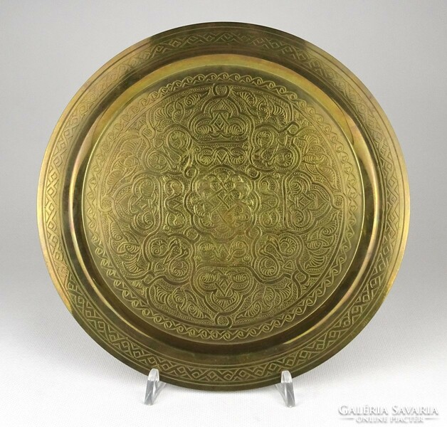 1O870 old Egyptian copper decorative plate wall plate 24.5 Cm
