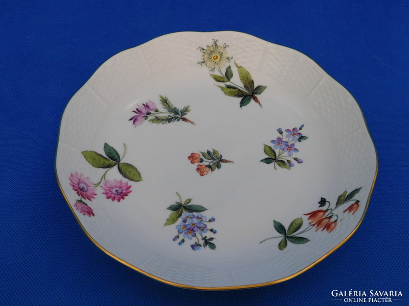 Herendi fleurs des bermudes pattern garnish round bowl