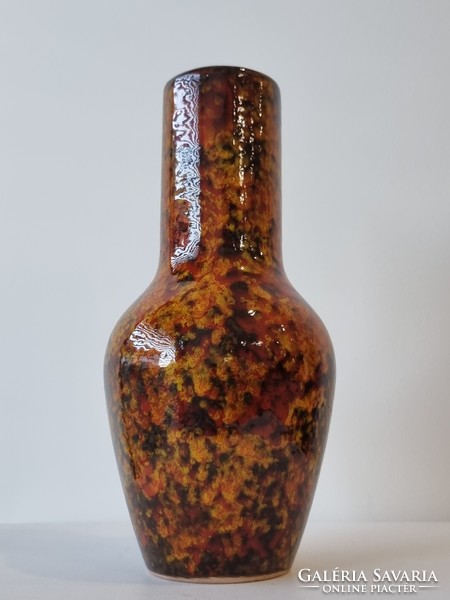 Applied art ceramic vase in the colors of autumn - 31 cm