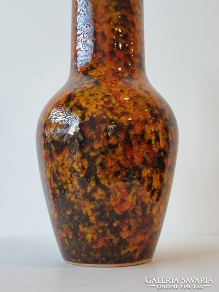 Iparművészeti kerámia váza az ősz színeiben - 31 cm