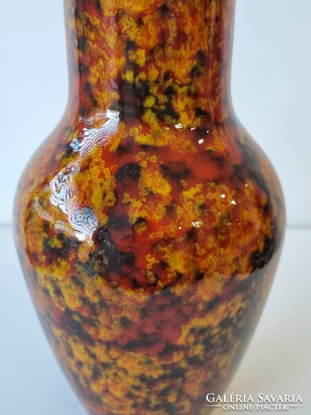 Applied art ceramic vase in the colors of autumn - 31 cm