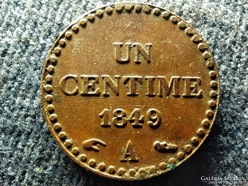 Second Republic of France (1848-1852) 1 centimes 1849 a (id58428)