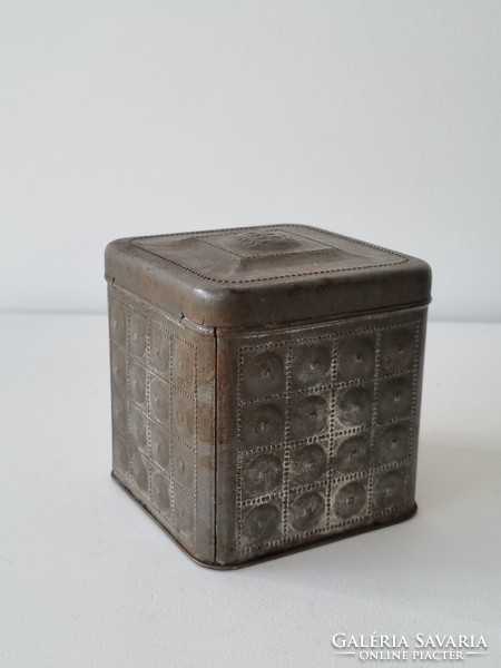 Antique hag coffee embossed tin box, with a very nice patina