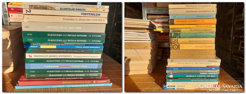 History, atlas, assignment collection, reading book, workbook, rubicon magazine. 186 pieces.
