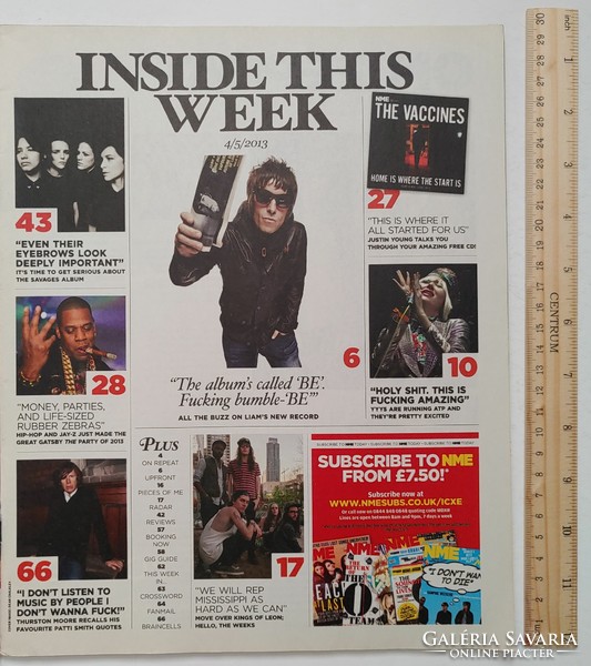 NME magazin 13/5/4 The Vaccines Great Gatsby Palma Violets Charlie XCX Sonic Youth Tribes