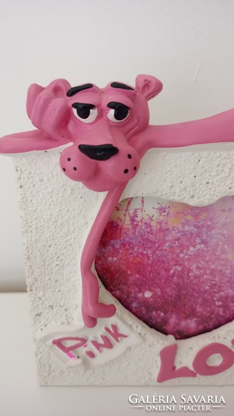 Ceramic picture frame specialty, pink panther