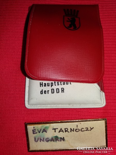 Szocreál ddr ndk international competition medal + tagepass badge Tarnóczy year according to the pictures