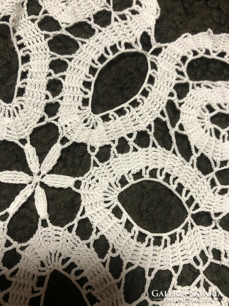 Crocheted lace, needlework with a decorative pattern