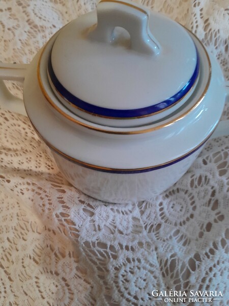 Zsolnay antique sugar bowl with shield seal