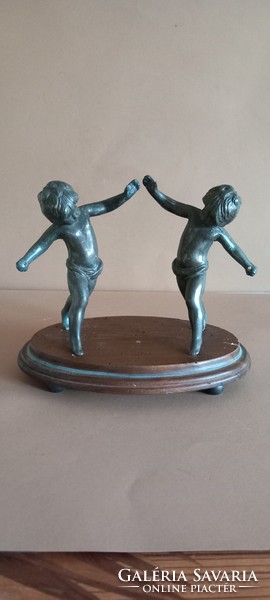 Secession empire cupid pair angel bronze antique negotiable.