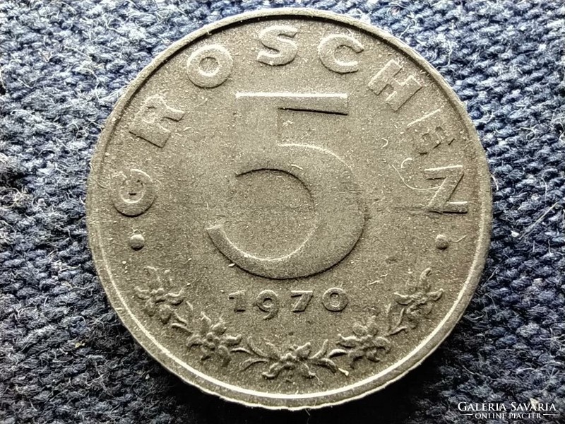 Ausztria 5 Groschen 1970 PP (id80132)