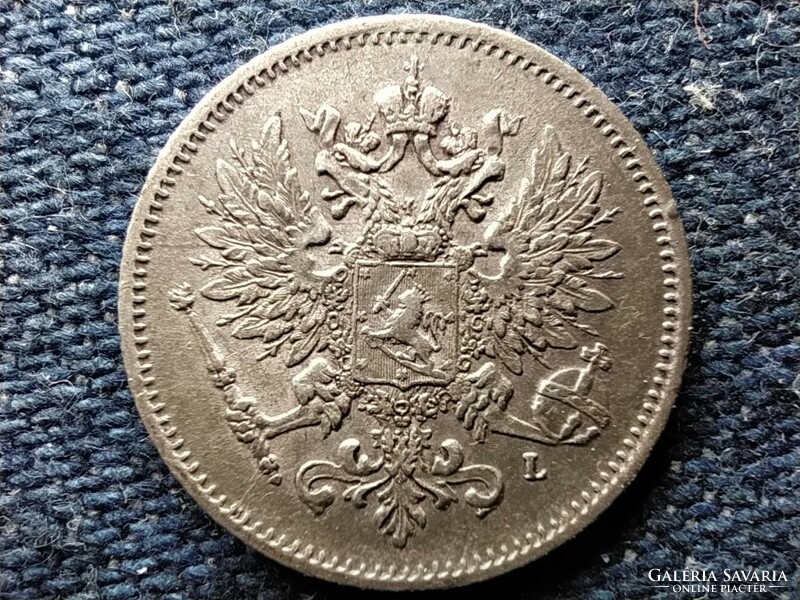 Finland ii. Miklós (1894-1917) .750 Silver 25 pence 1909 l (id55312)
