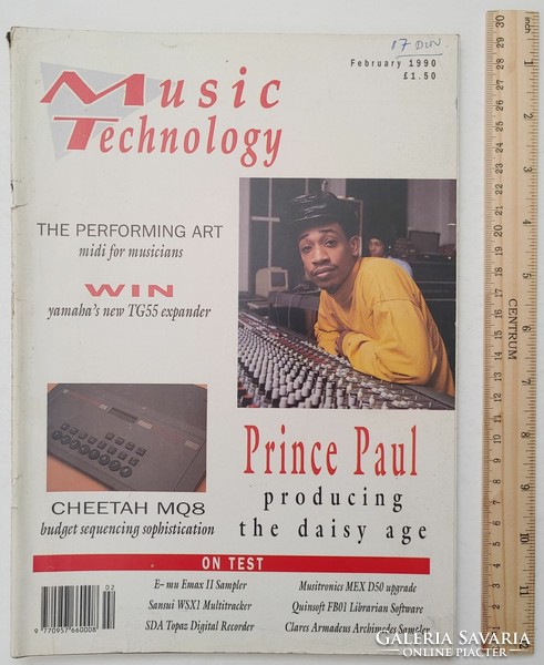 Music technology magazine 90/2 prince paul wbtm music 808 state