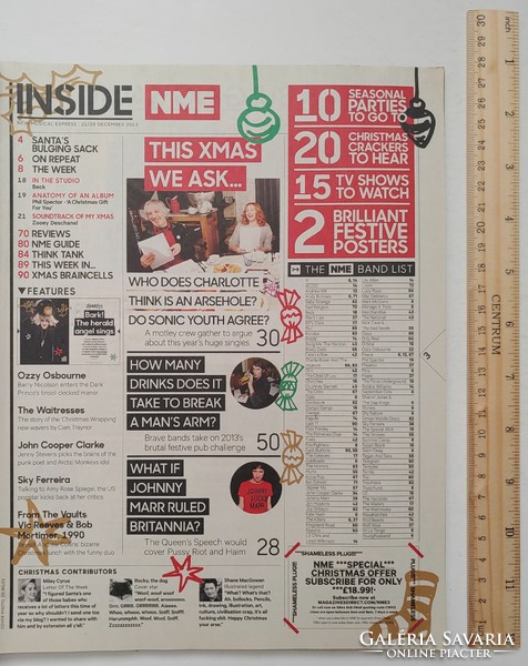 NME magazin 13/12/21+28 Ozzy Osbourne Marr Ferreira Arctic Monkeys Waitresses John Cooper Clarke