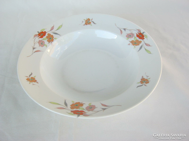 Alföldi porcelain deep plate with soup