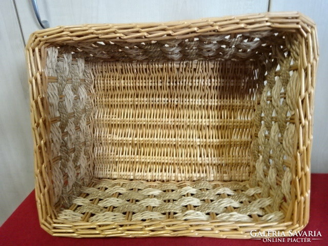 Wicker cane storage basket, length 39 cm. Jokai.