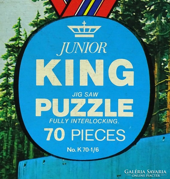 1P064 old retro daf 2600 truck puzzle 70 pieces ~1960