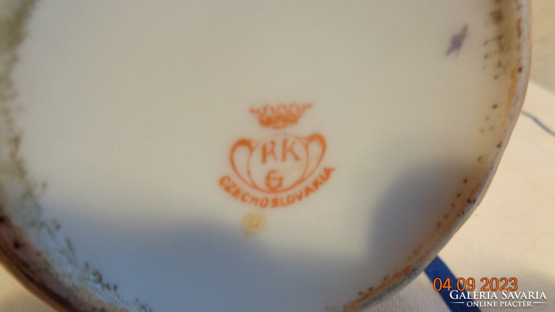 Commemorative cup, beautiful luster, Czechoslovakia, rk mark, 9.5 cm