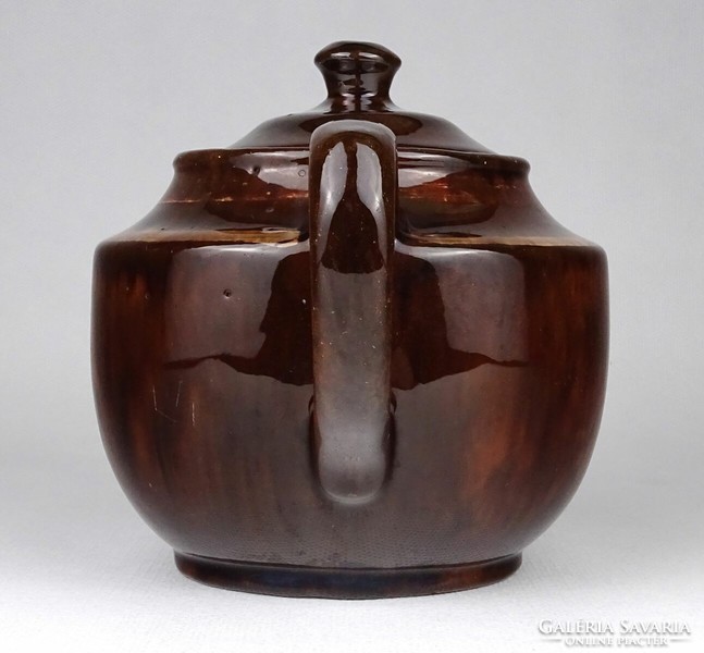 1O949 old granite ceramic coffee jug