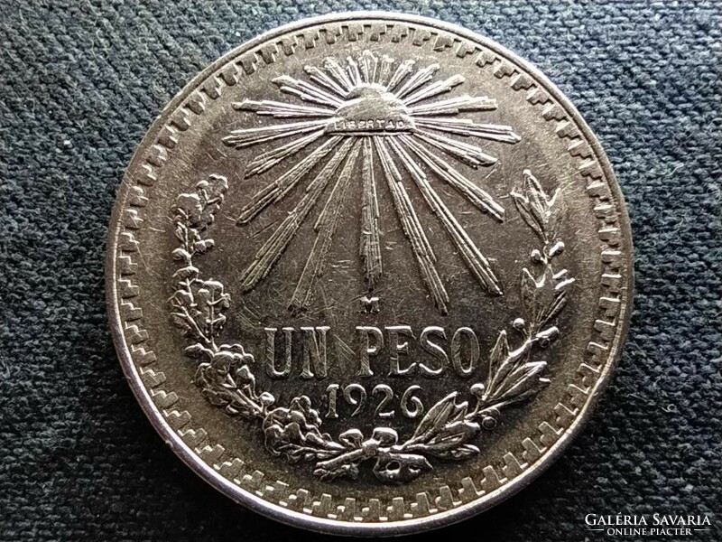 Mexikó Mexikói Egyesült Államok (1905-) .720 ezüst 1 Pezó 1926 Mo (id68678)